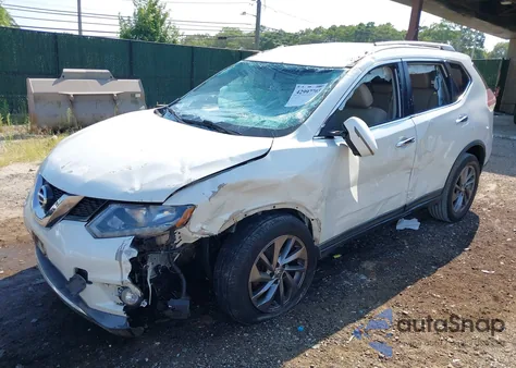 2016 Nissan Rogue Sl z USA, uszkodzony, nr VIN KNMAT2MV0GP712720